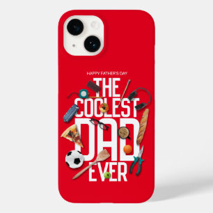 Personalise Modern The Coolest Dad Ever Case-Mate iPhone 14 Case