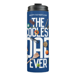 Personalise Modern The Coolest Dad Ever Thermal Tumbler