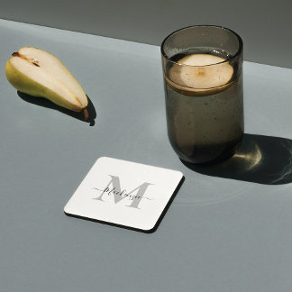 Personalise Monogram Initial Name Coaster