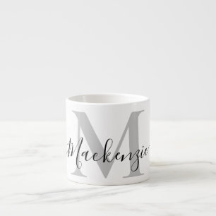 Personalise Monogram Initial Name Espresso Cup