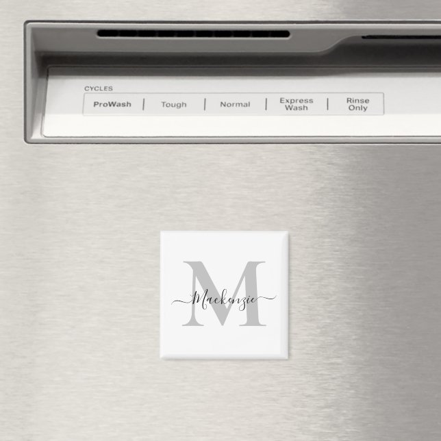Personalise Monogram Initial Name Magnet (In Situ (Dishwasher))