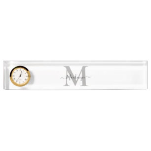 Personalise Monogram Initial Name Nameplate