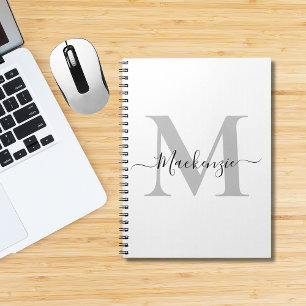 Personalise Monogram Initial Name Notebook