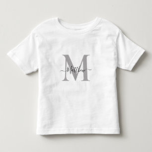 Personalise Monogram Initial Name Toddler T-Shirt