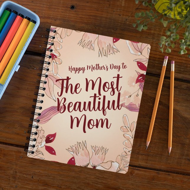 Personalise Most Beautiful Mum Notebook (Creator Uploaded)
