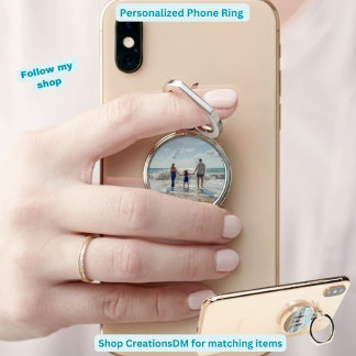 Personalise Mother's Day Father's Day or Birthday Phone Ring Stand