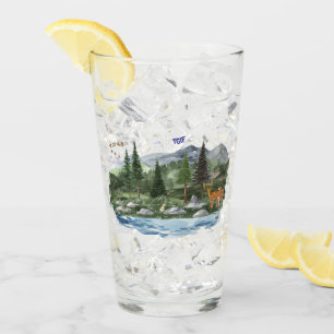 Personalise Mountain High Wildlife Glass