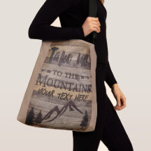 Personalise Mountains Tote