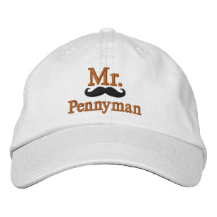 Personalise Mr & Mrs Embroidery Embroidered Cap