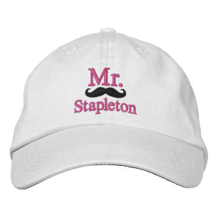 Personalise Mr & Mrs Embroidery Embroidered Cap
