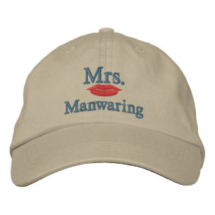 Personalise Mr & Mrs Embroidery Embroidered Cap