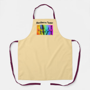 Personalise My Own Cafe Coffee Shop Beige Apron