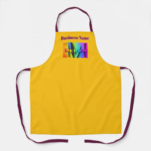 Personalise My Own Cafe Coffee Shop Yellow   Apron