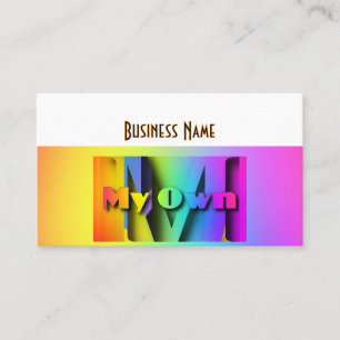 Personalise My Own  Rainbow  Business Card