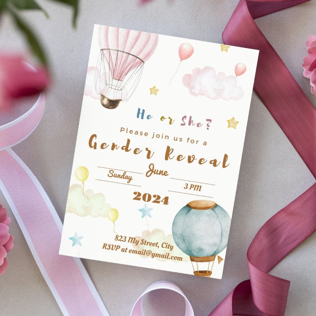 Personalise Name 2024 Gender Reveal Holiday Card (Creator Uploaded)