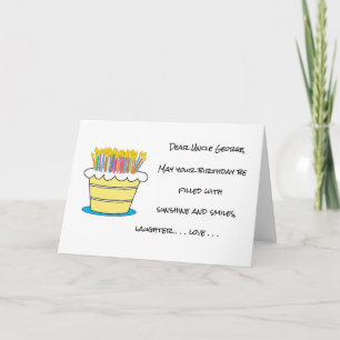 Personalise Name and Age Happy Birthday Greeting Card