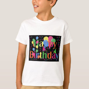 Personalise Name Birthday Party Celebration Art T-Shirt
