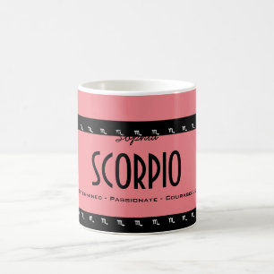 Personalise Name-Colour SCORPIO Birthday Zodiac Coffee Mug