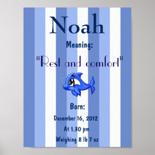 Personalise Name meaning keepsake nursery room Poster