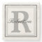 Personalise Name Monogram Initials Stone Coaster