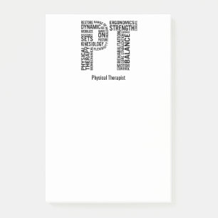 Personalise Name Physical Therapist PT Post-it Notes