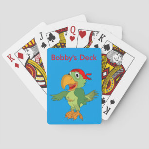 Personalise Name Pirate Bird Custom Kids Card Game
