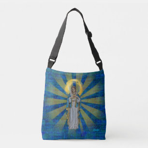 Personalise Name Virgin Mary with Halo Crossbody Bag