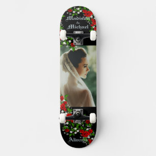 Personalise Names and Large Photo Hand Crafted Skateboard