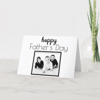 Personalise Names & Photo Template, Father's Day Holiday Card