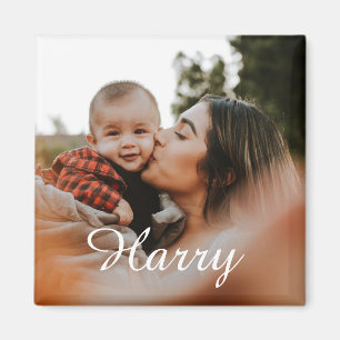 Personalise new mum with baby and baby's name magnet