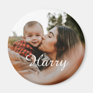 Personalise new mum with baby and baby's name magnet