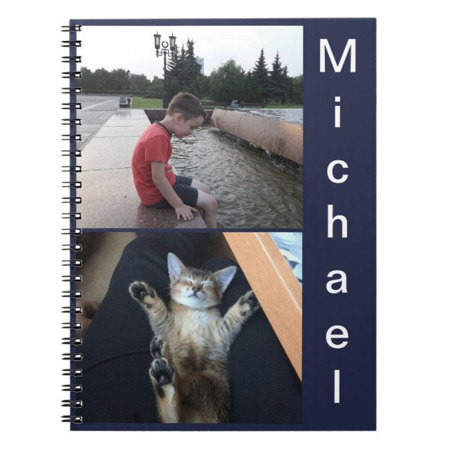 Personalise notebook, your name, gift, greeting notebook (Front)