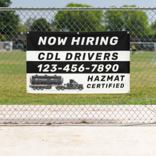 Personalise Now Hiring Hazmat CDL Drivers Banner