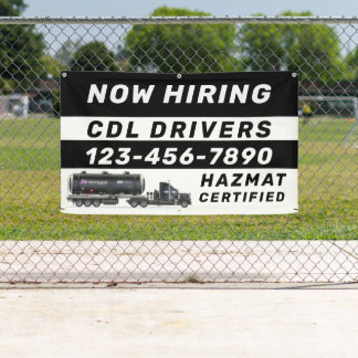 Personalise Now Hiring Hazmat CDL Drivers  Banner