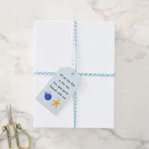 Personalise Of All the Fish in the Sea Gift Tag