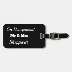 Personalise. On Honeymoon! Luggage Tag