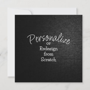 Personalise or Create from Scratch -