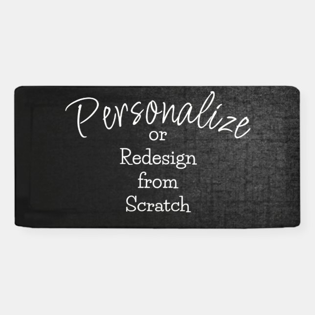 Personalise or Create from Scratch - Banner (Horizontal)