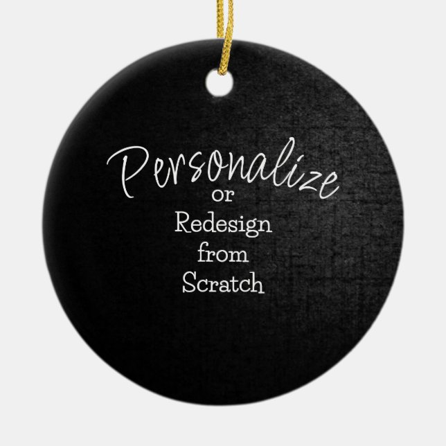 Personalise or Create from Scratch - Ceramic Tree Decoration (Front)