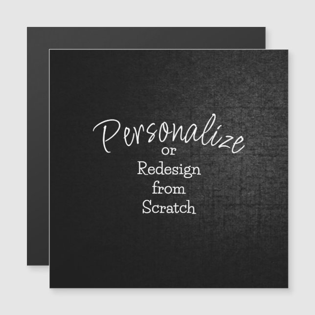 Personalise or Create from Scratch - Magnetic Card (Front/Back)