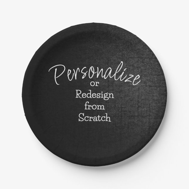 Personalise or Create from Scratch - Paper Plate (Front)