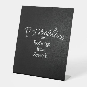 Personalise or Create from Scratch - Pedestal Sign