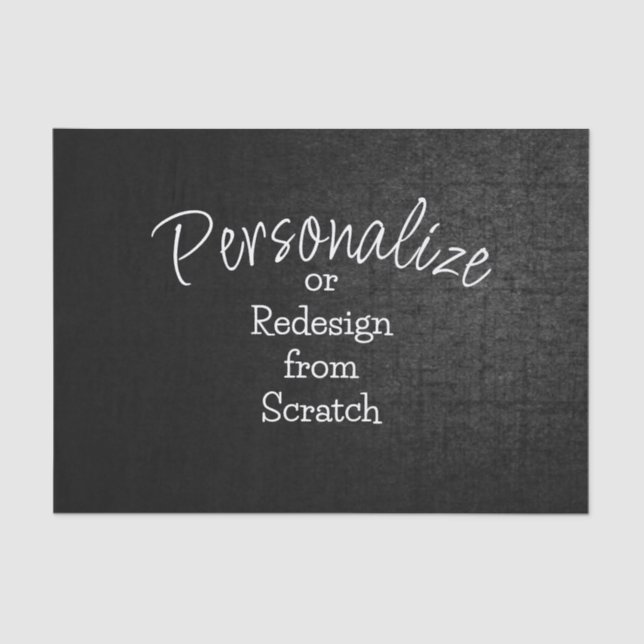 Personalise or Create from Scratch - Tissue Paper (Front)