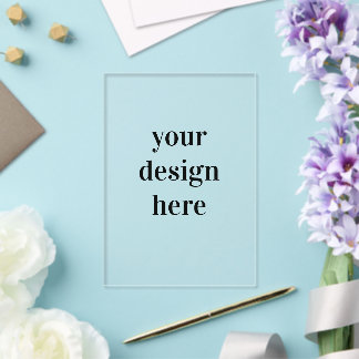 Personalise or Customise Acrylic Invitations