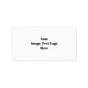 Personalise or Customise Blank Templates Label