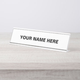 Personalise or Customise  Desk Name Plate