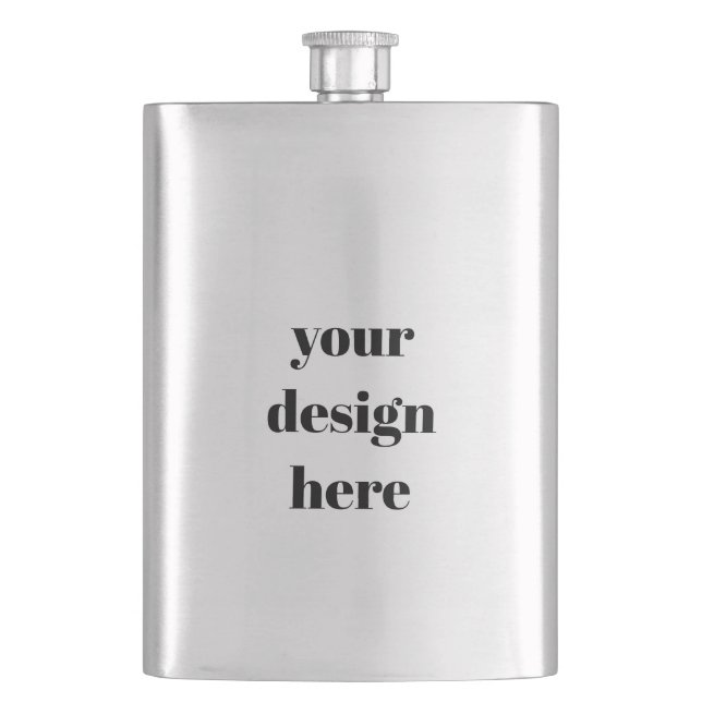 Personalise or Customise  Hip Flask (Front)
