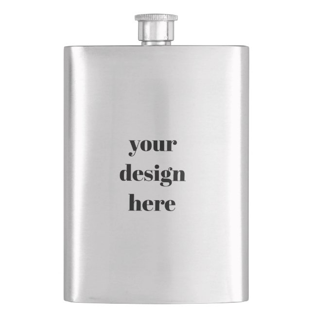 Personalise or Customise  Hip Flask (Front)