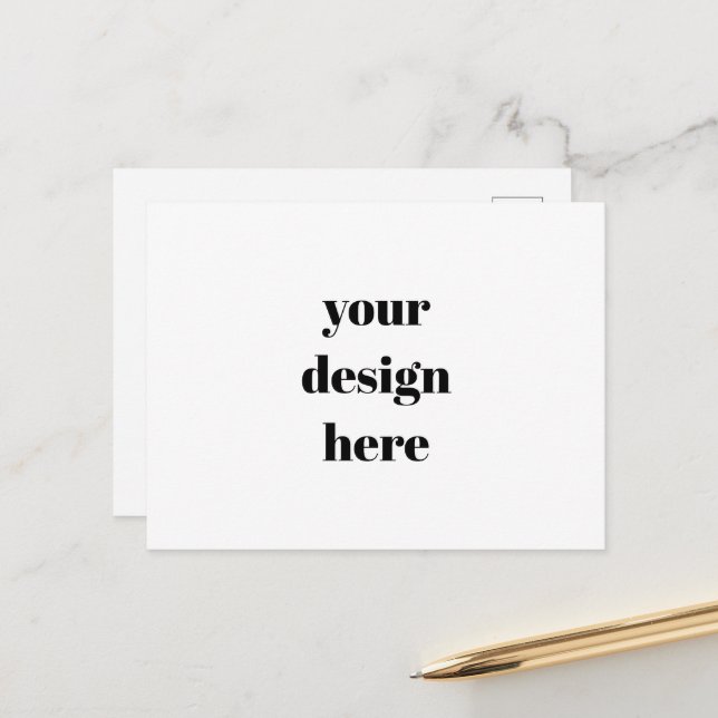 Personalise or Customise  Holiday Postcard (Front/Back In Situ)