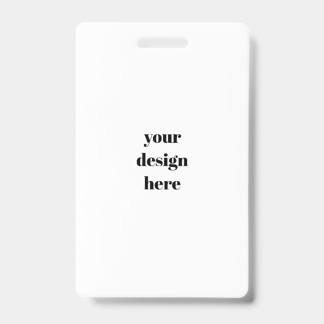 Personalise or Customise  ID Badge (Front)